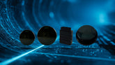 LandAirSea GPS Trackers vs Competitors: Full Comparison. Blue background showing 4 of LandAirSea's core GPS Trackers. Form left to right: the LandAirSea 54, Overdrive, SYNC, & Overdrive Permanent.