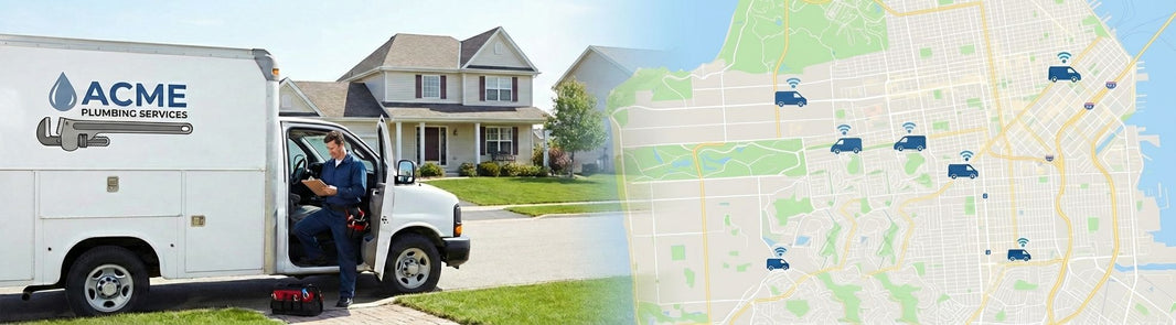 GPS fleet tracking for plumbing companies and contractors