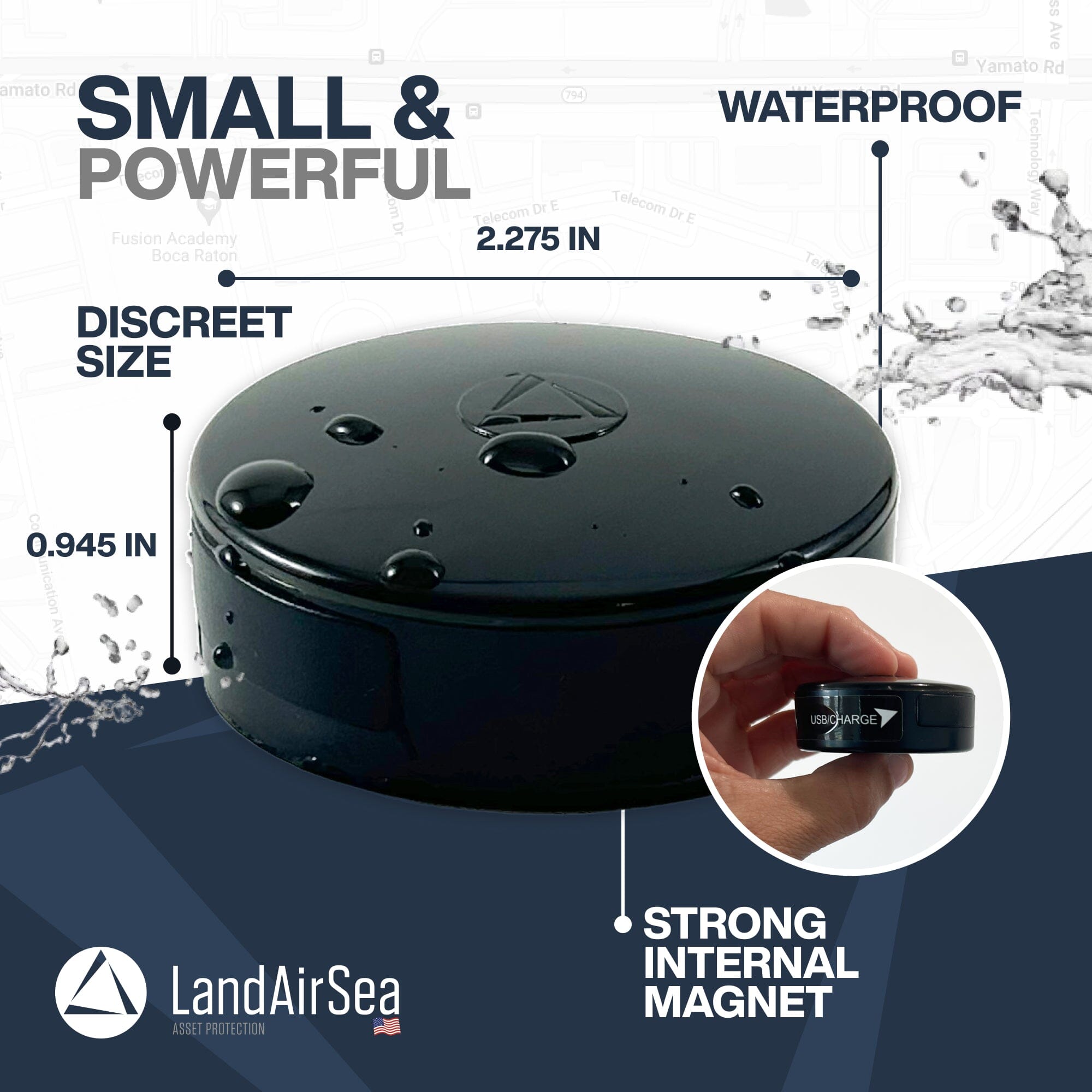 その他 tiny LandAirSea 54 GPSトラッカー + 12か月プリペイドサブスクリプ