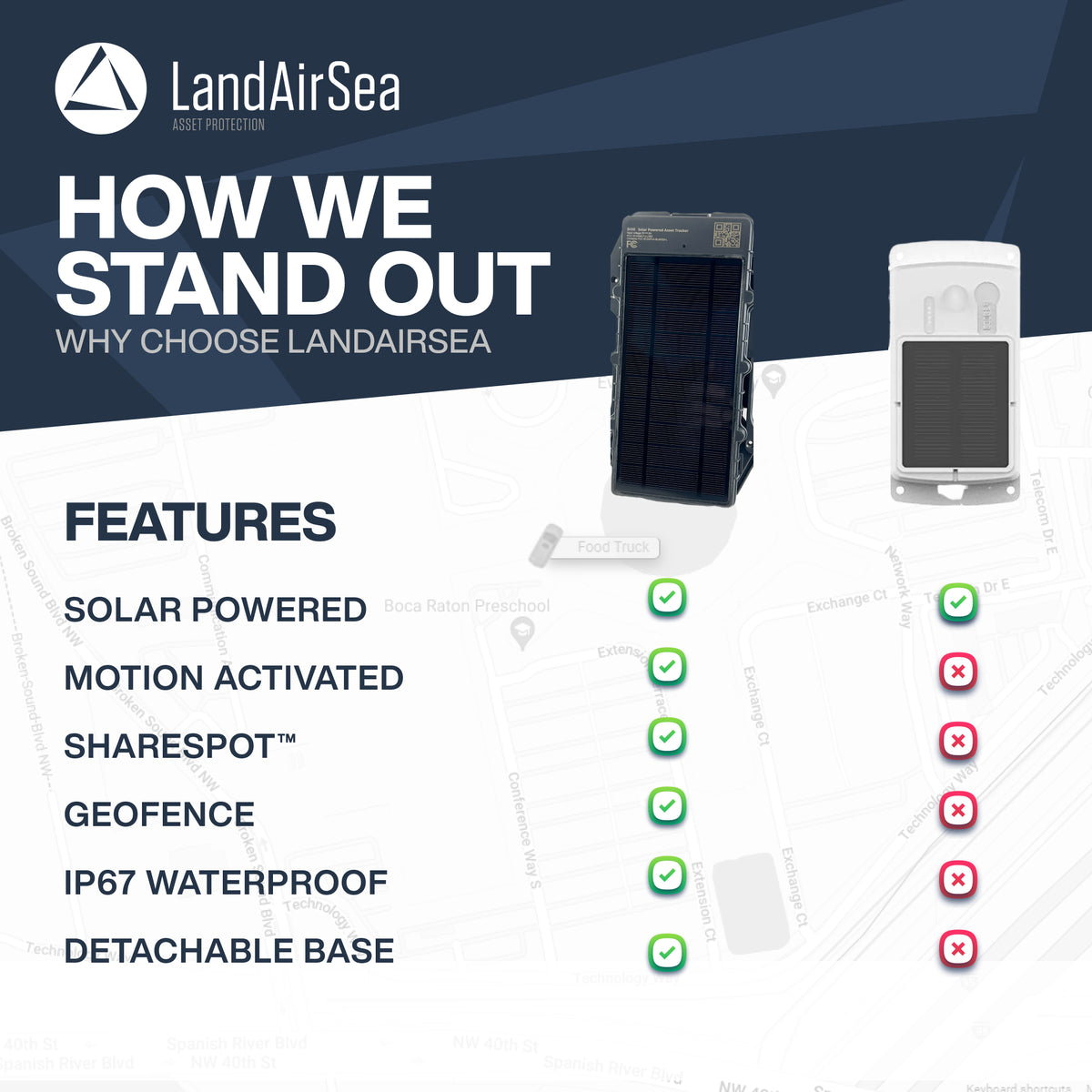 Solar GPS Tracker Real-Time Tracking Solution | LandAirSea