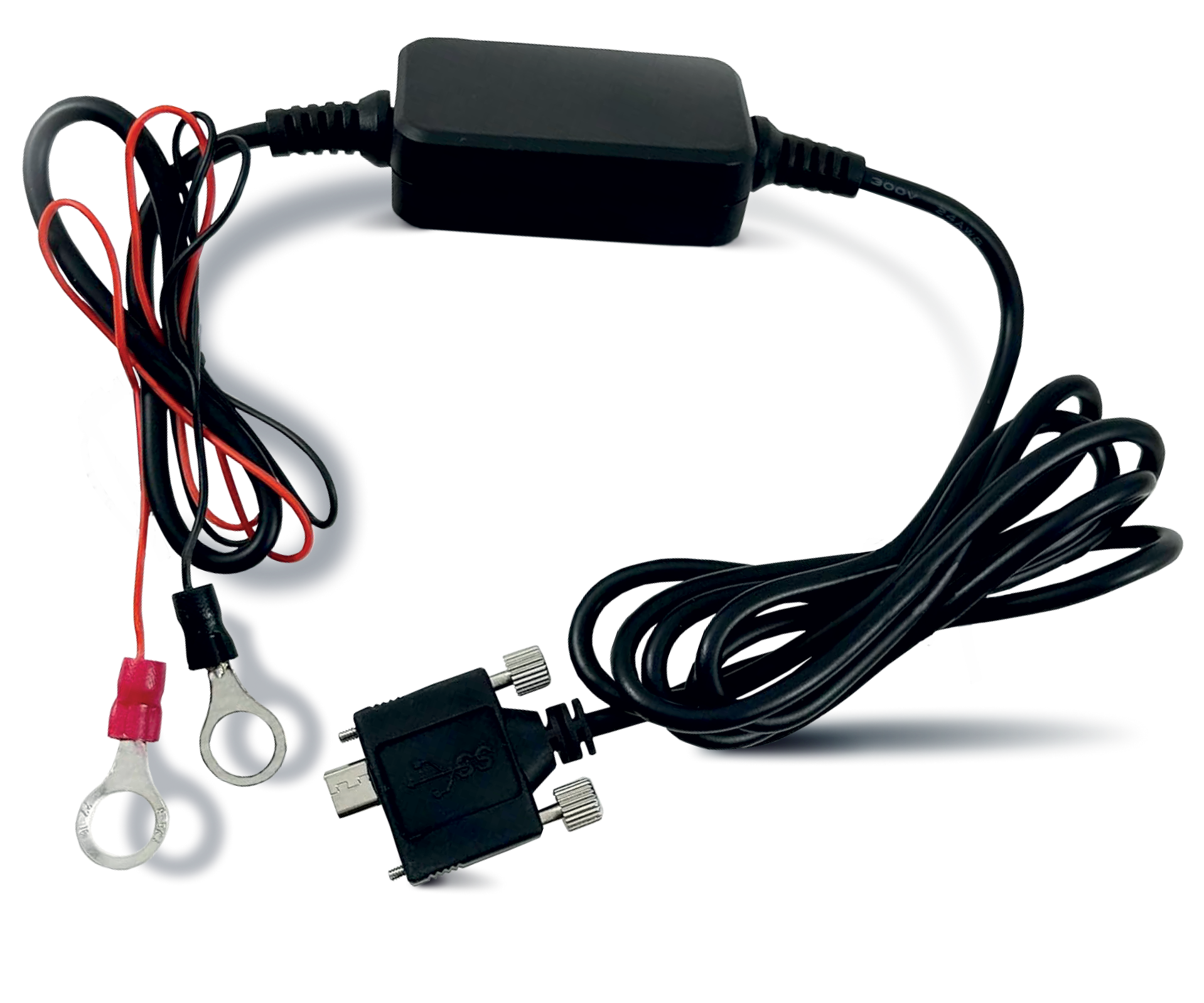 Hardwire Power Adapter Cable for GPS Trackers (Micro-USB)