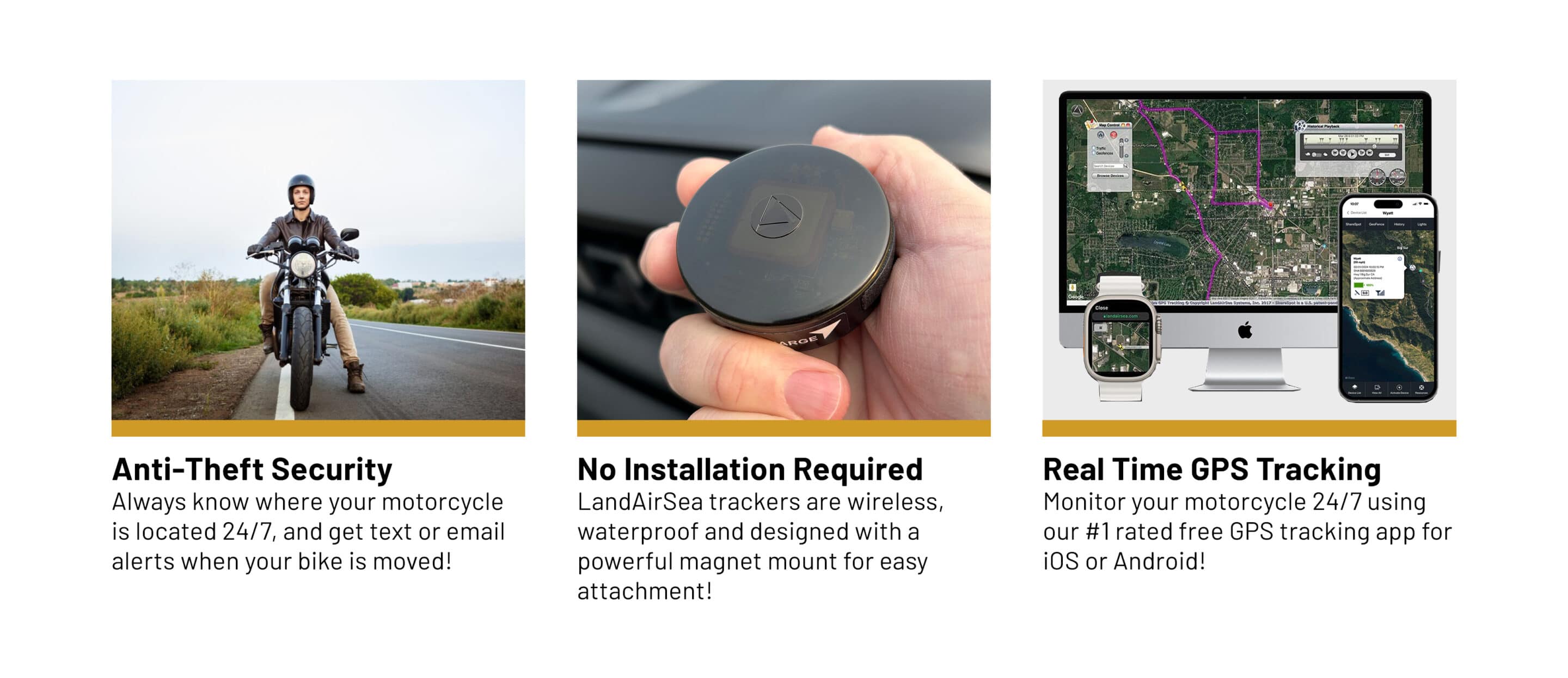 Motorcycle GPS Tracking Features